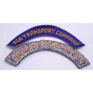 1 Patch USAAF Army Air Force WW2 Air Transport Command Arc Cut‎ Edge Snowy Back
